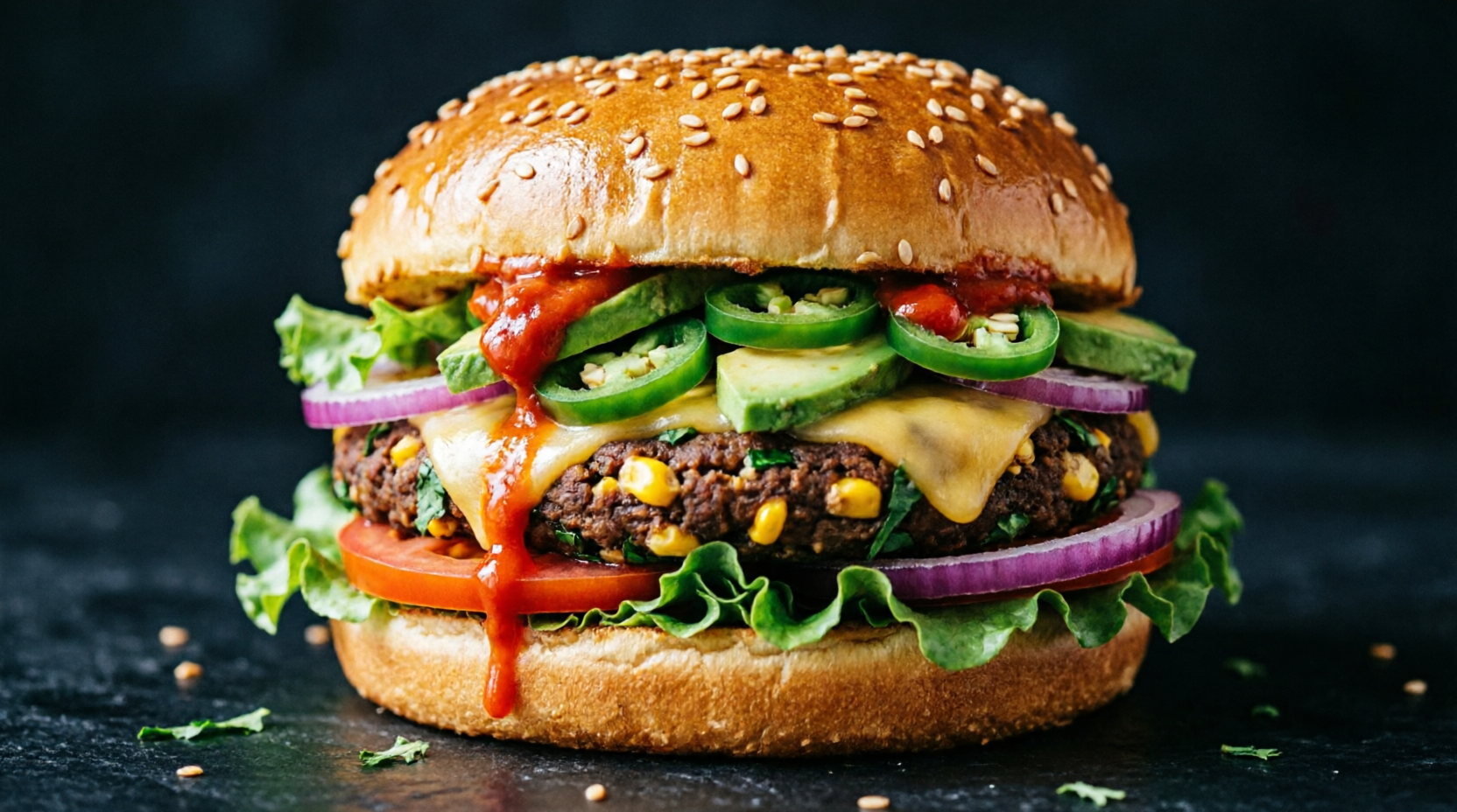 Veggie Delight - Fresh veggie patty with lettuce, tomato & garlic mayo