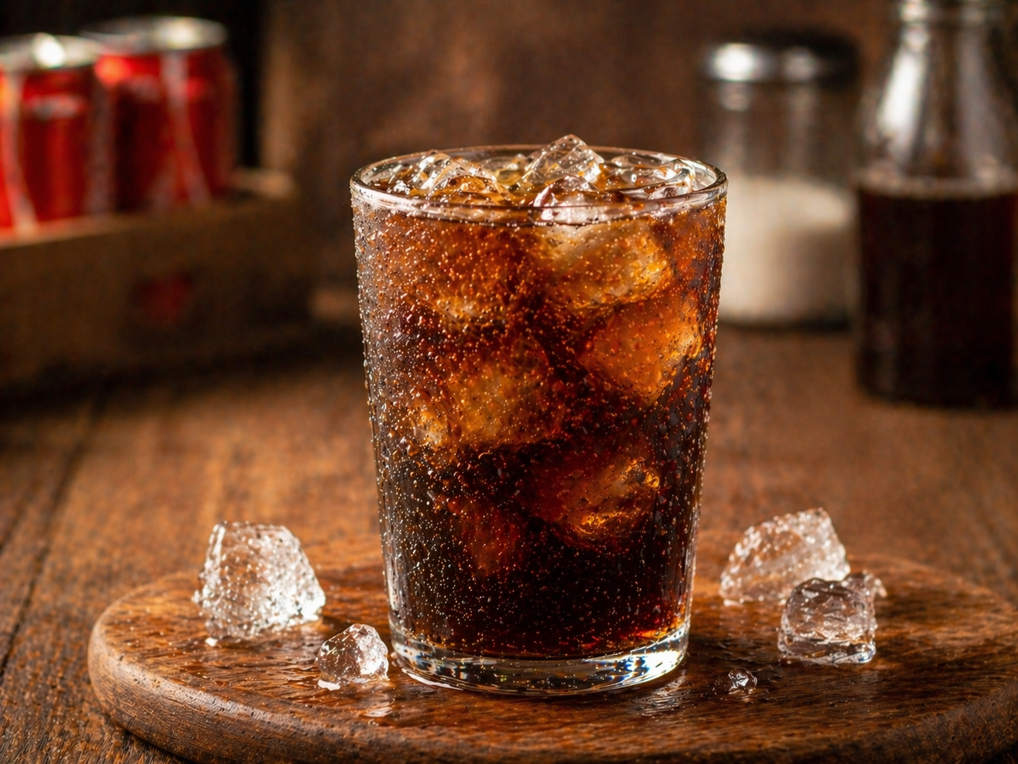Soft Drink - Cola with ice and lemon